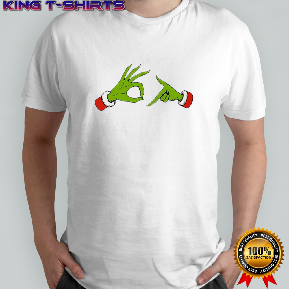 Grinch hands 67 logo meme Christmas shirt