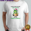 Grinch Santa hat I wake up every day with a good attitude and then idiots happen Christmas shirt