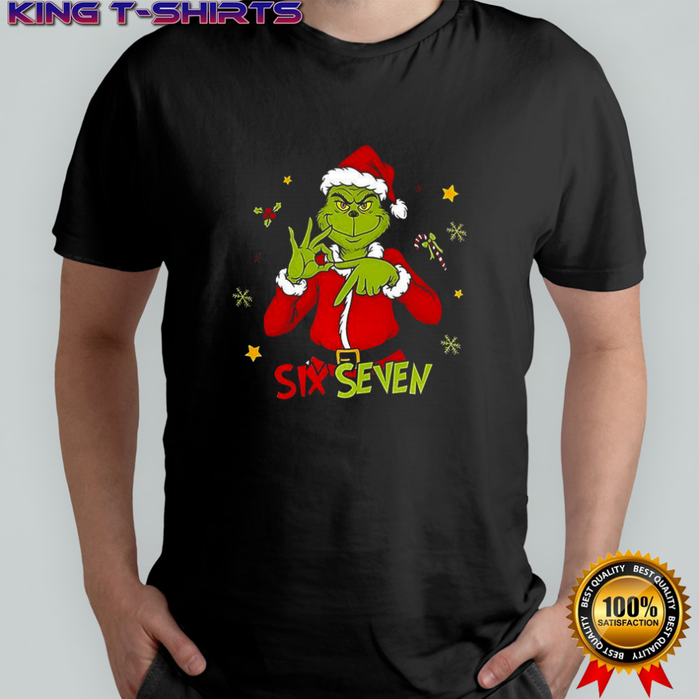 Grinch six seven meme Merry Christmas shirt