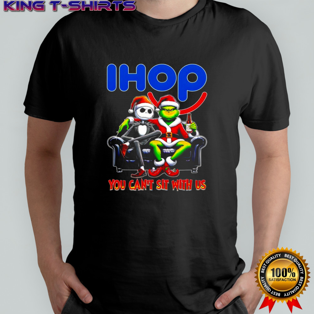 Grinch x Jack Skellington Christmas Ihop You Can’t Sit With Us Shirt