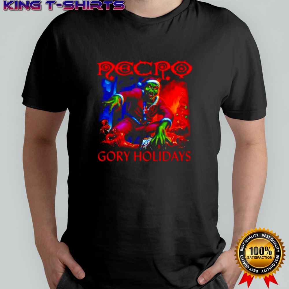 Grinch zombified version Necro Gory Holiday shirt