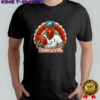 Happy Thanksgiving turkey is wearing Philadelphia Eagles graphic shirt