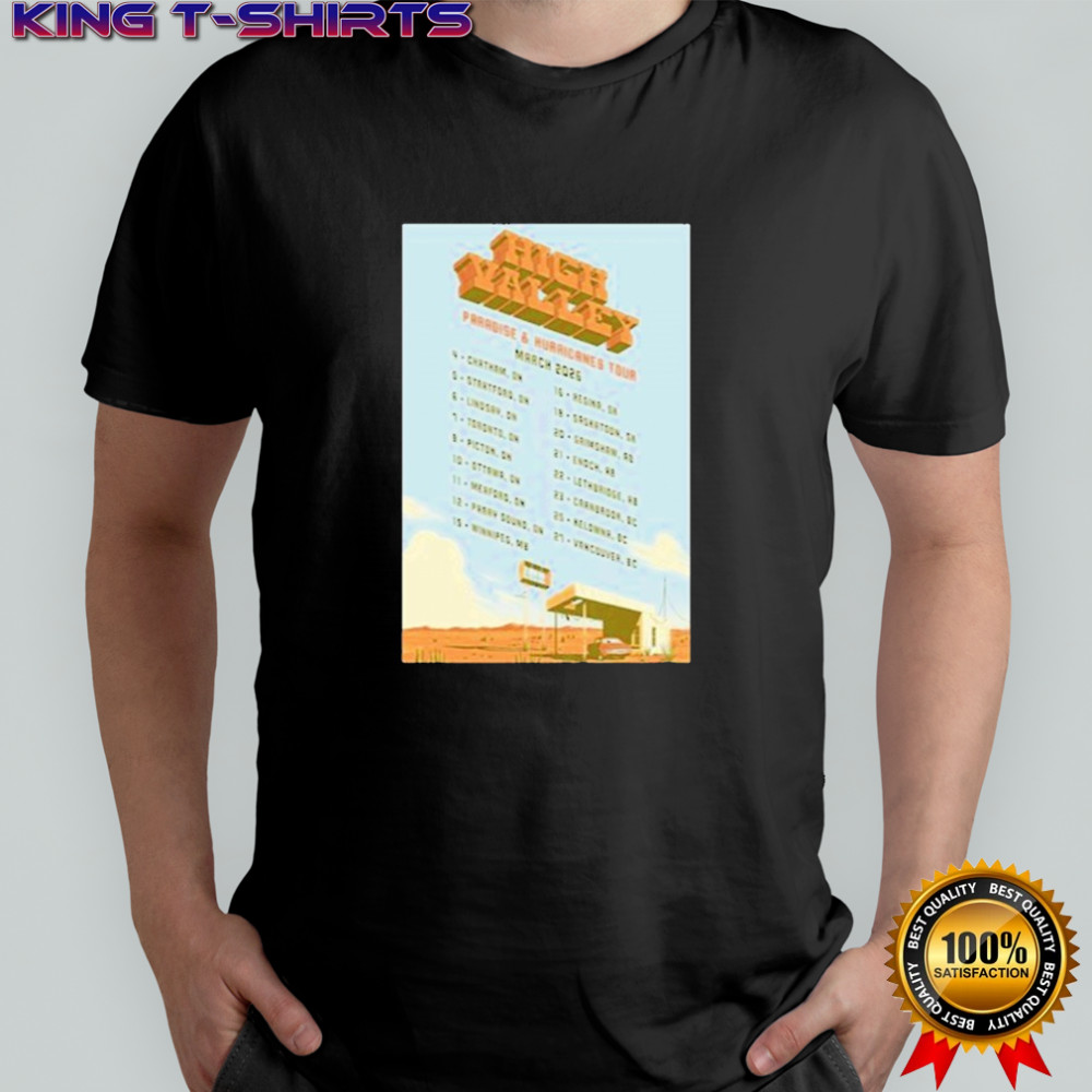 High Valley Paradise Hurricanes Tour March 2026 T-shirt