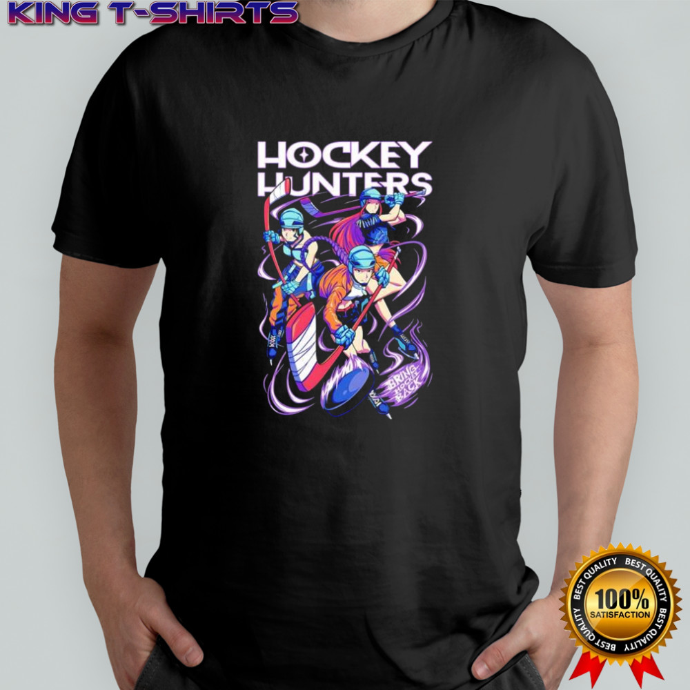 Hockey Hunters Bring Hockey Back characters shirt