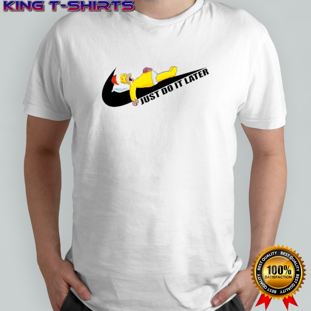Homer Simpson Christmas just do it later shirt