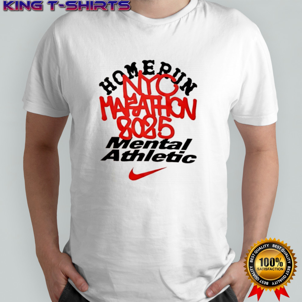 Homerun Nyc Marathon 2025 Mental Athletic graphic shirt