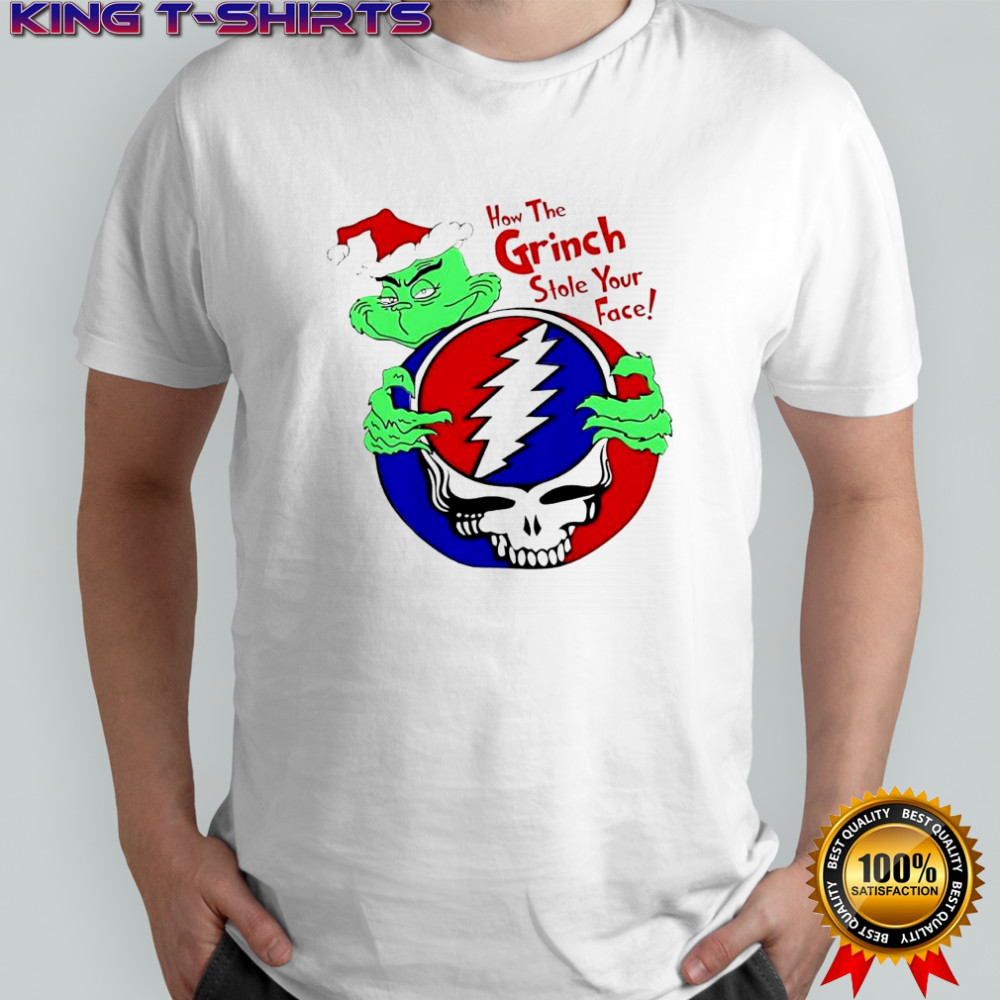How the Grinch Stole Your Face Grateful Dead Christmas shirt