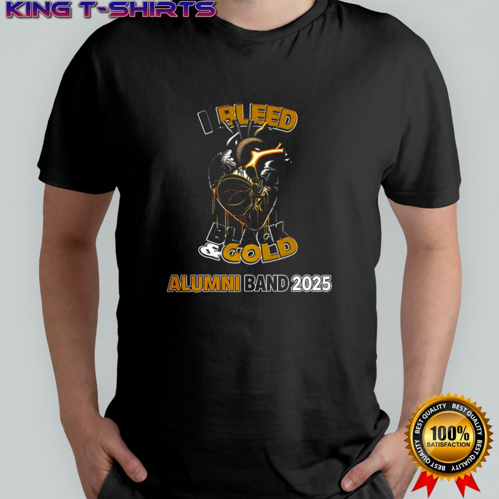 I bleed black gold Alumni band 2025 shirt
