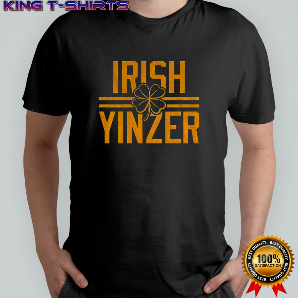 Irish Yinzer Pittsburgh St Patricks Day 412 Yinzer Nation Steel City Football shirt