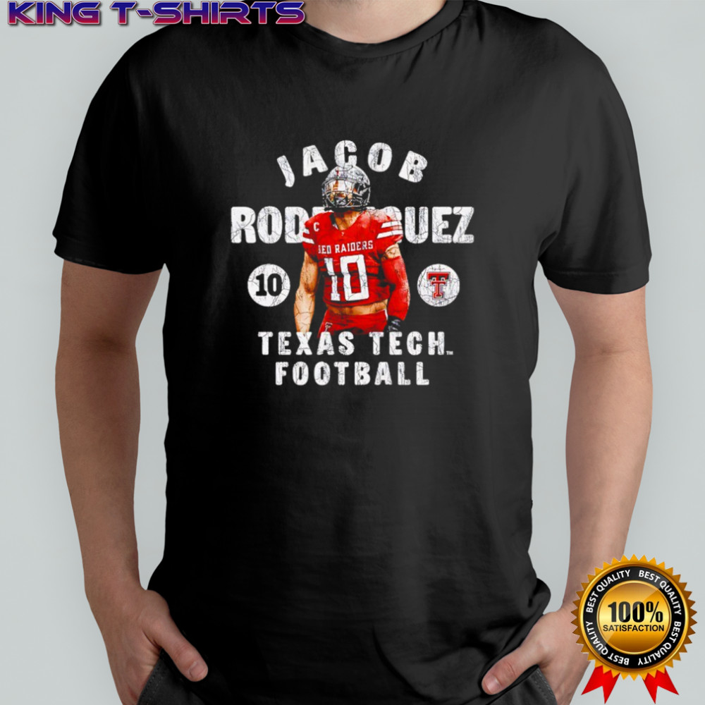 Jacob Rodrigez 10 Texas Tech football shirt