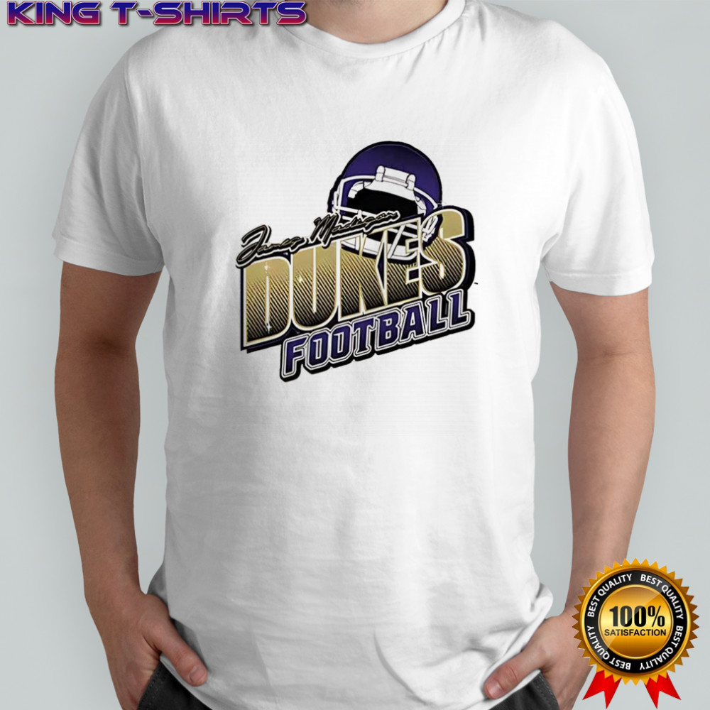 James Madison University Dukes football logo helmet shirt