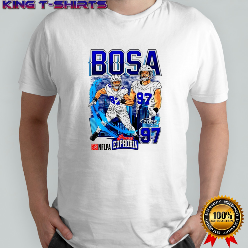 Joey Bosa Buffalo Bills football number 97 skyline cartoon shirt
