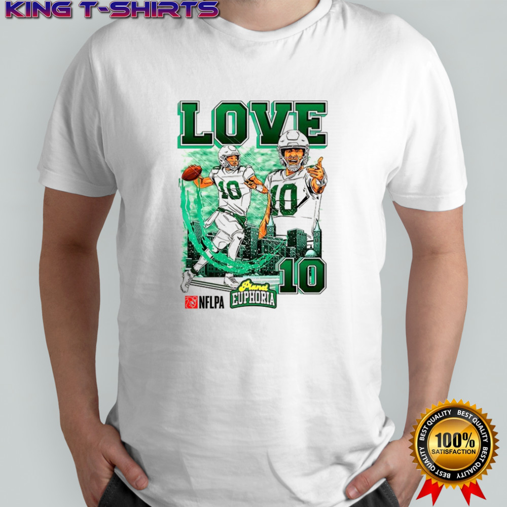 Jordan Love Green Bay Packers football number 28 skyline cartoon shirt