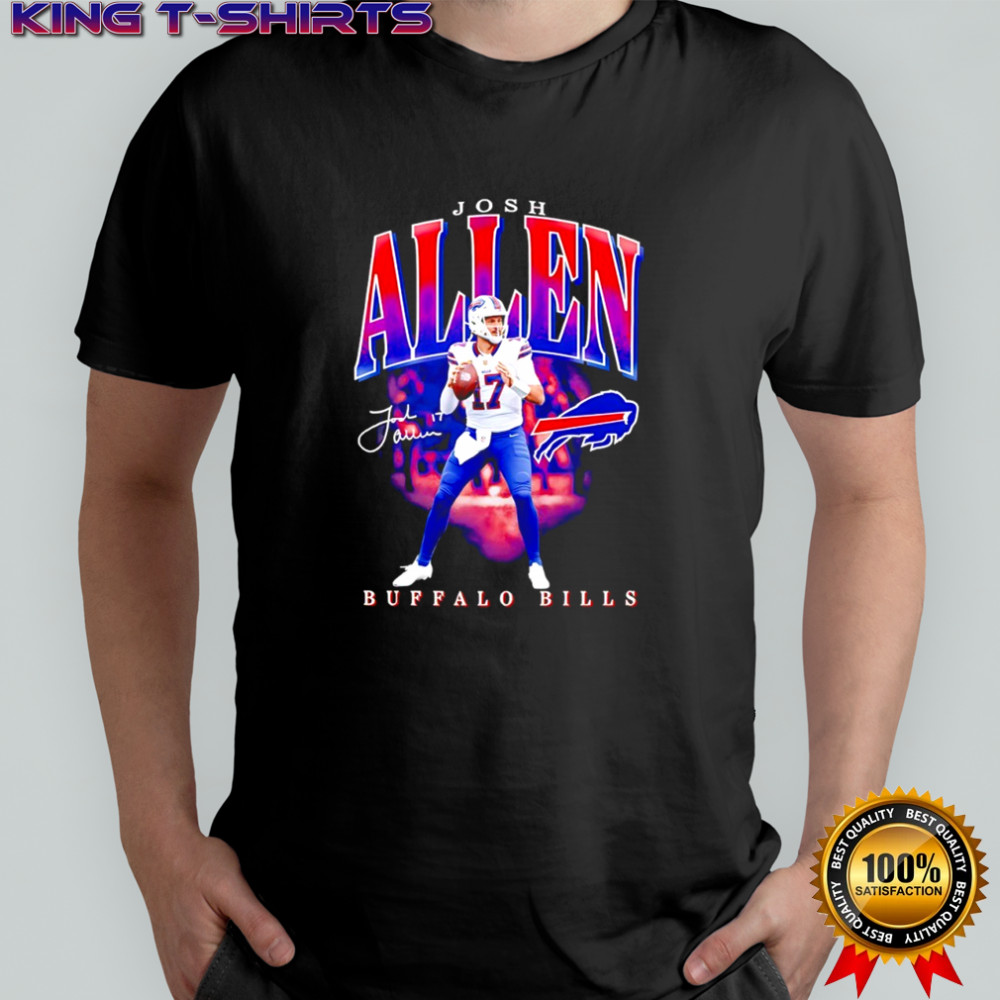 Josh Allen Buffalo Bills football player signature shirt