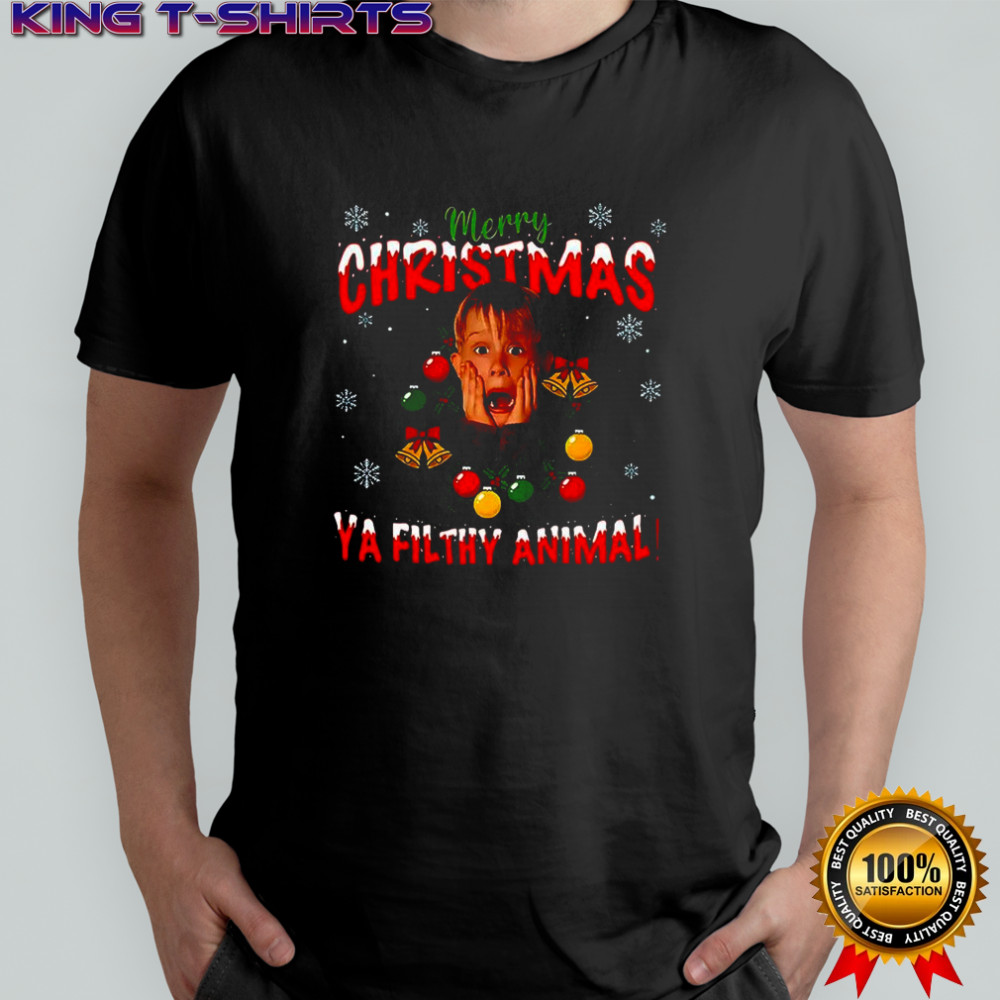 Kevin Home Alone merry Christmas ya filthy animal meme ugly shirt