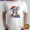 Koala Santa hat merry Chrismas Australias shirt