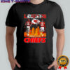 Len Dawson and Patrick Mahomes Kansas City Chiefs football legends signature shirt