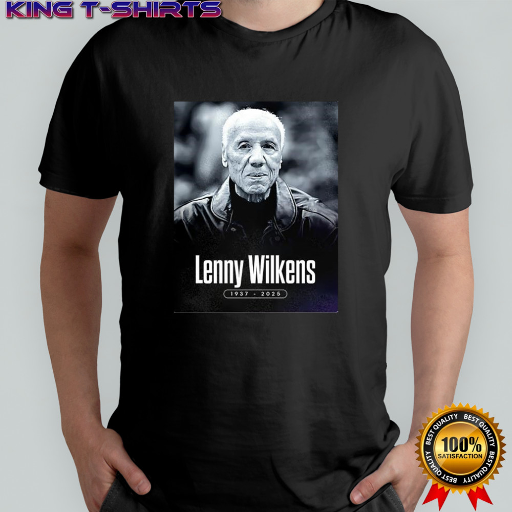 Lenny Wilkens Hall of Fame basketball 1937-2025 shirt