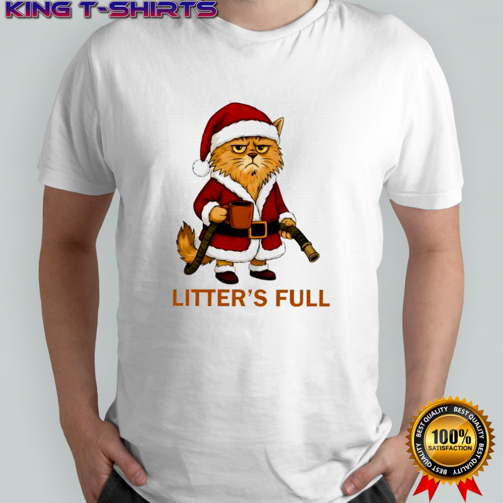 Litter’s Full Christmas Vacation Cat shirt