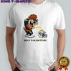 Los Angeles Chargers Tasmanian Devil bolt the Las Vegas Raiders NFL helmet graphic shirt