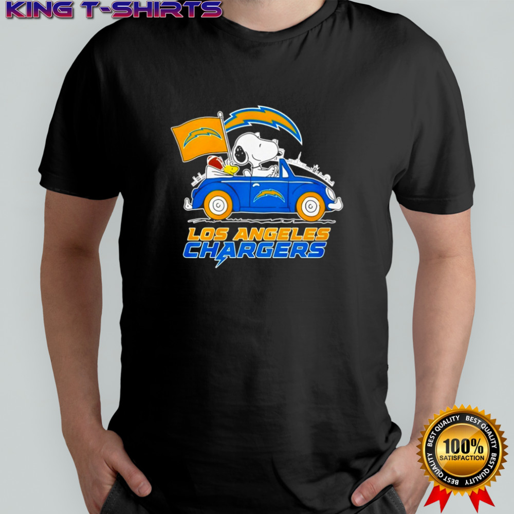 Los Angeles Chargers x Snoopy and Woodstock drive car shirt