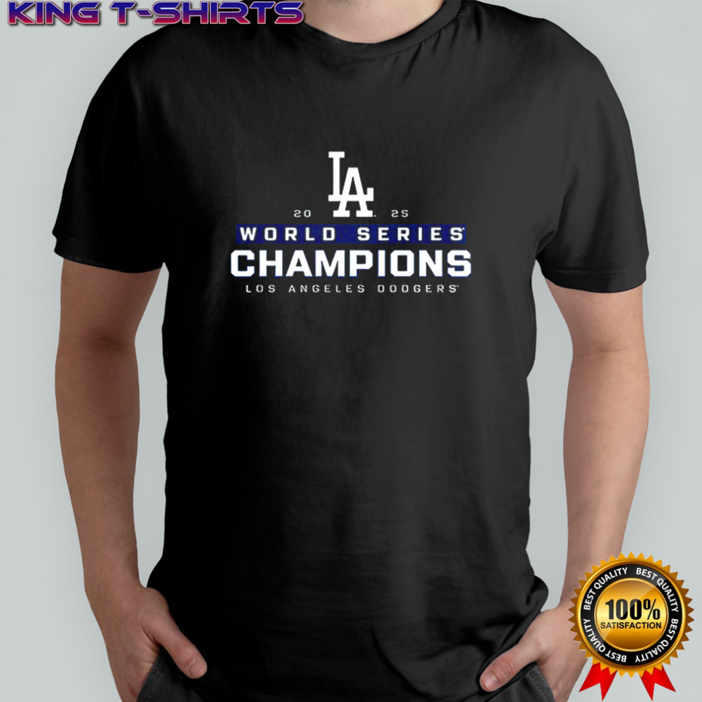 Los Angeles Dodgers 2025 World Series signatures T-shirt
