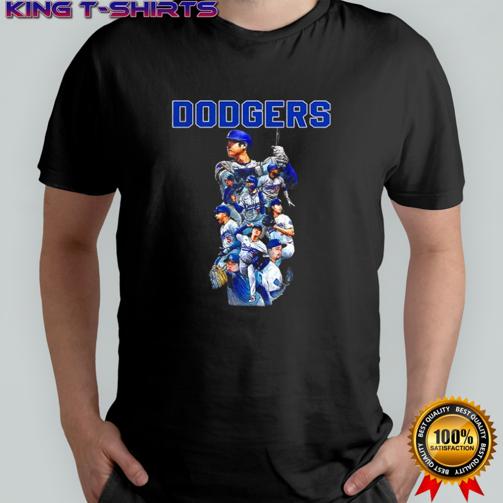 Los Angeles Dodgers All Team 2025 World Series MLB Champions players cartoon shirt