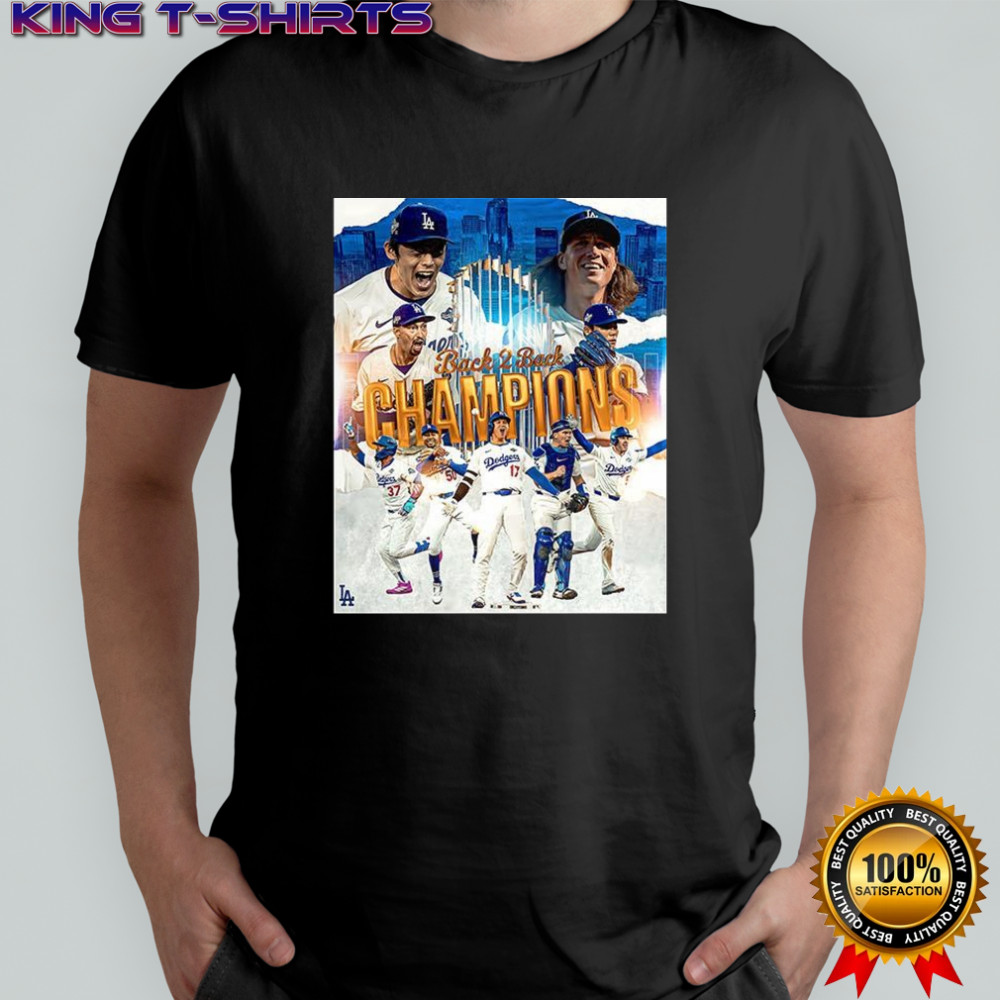 Los Angeles Dodgers Back-to-back Championships 2025 shirt