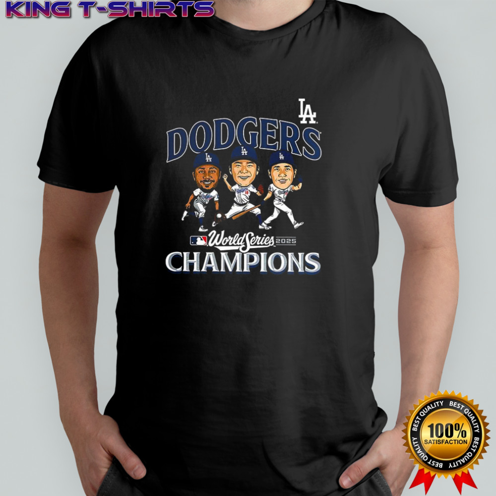 Los Angeles Dodgers player Caricature 2025 World Series Champions shirt