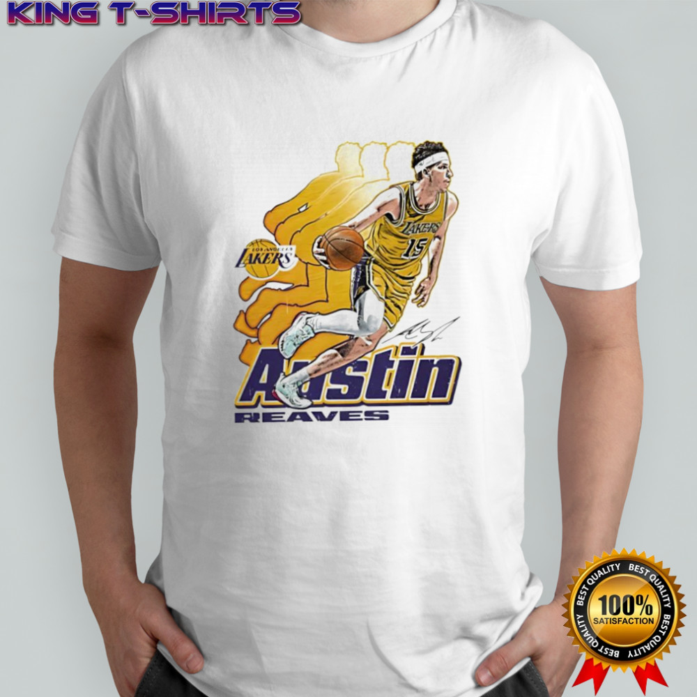 Los Angeles Lakers Austin Reaves Signature 15 Retro Vibe Graphic shirt