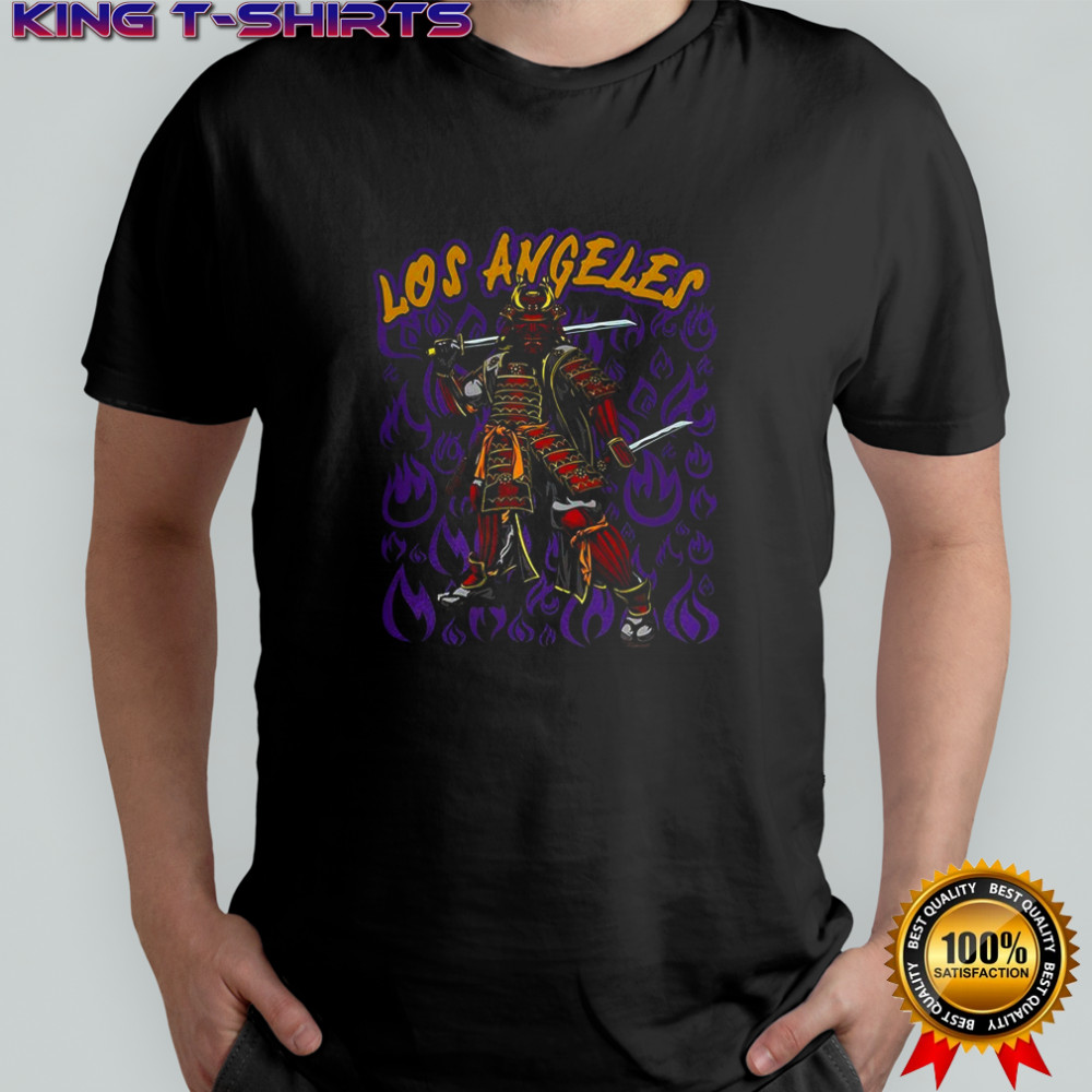 Los Angeles Lakers basketball Japanese samurai warrior shirt