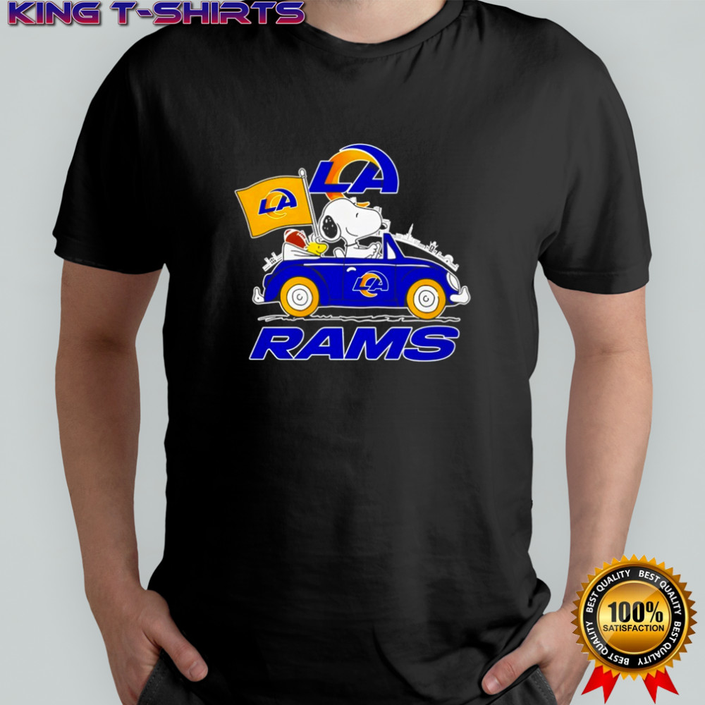 Los Angeles Rams x Snoopy and Woodstock drive car shirt