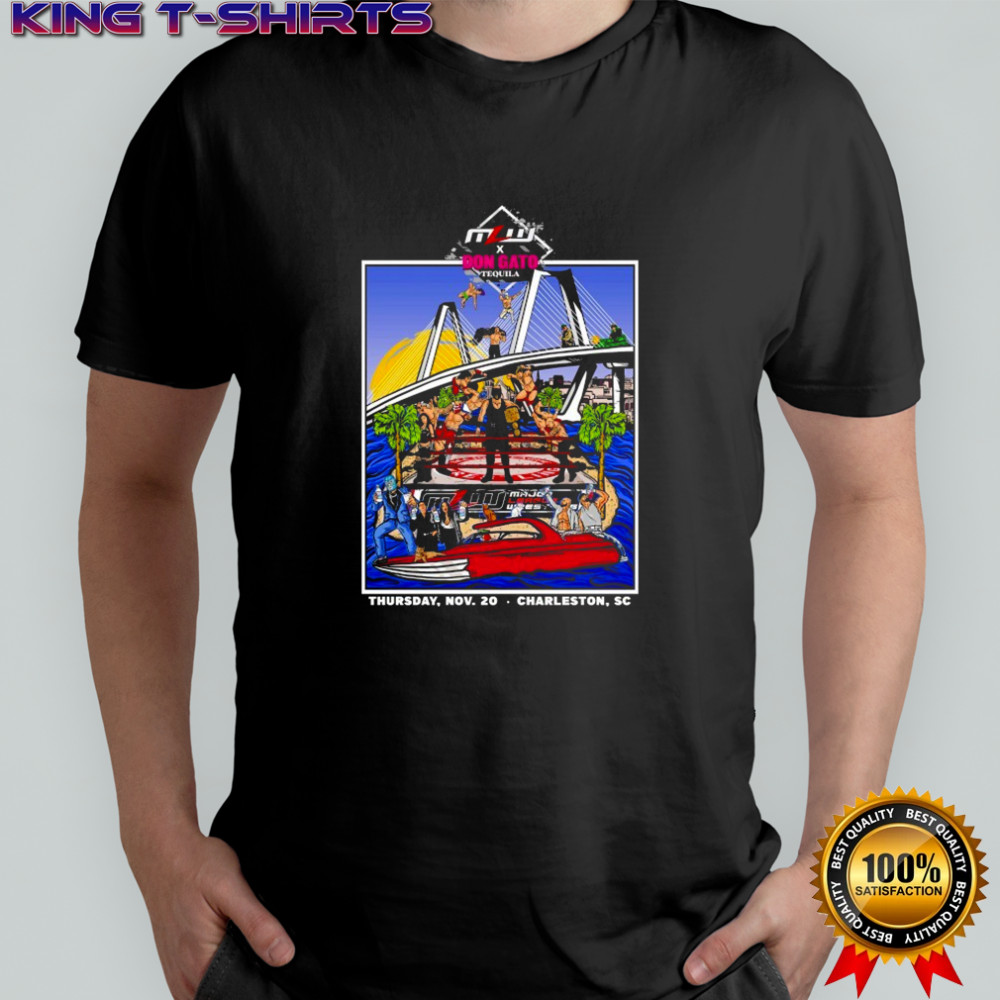 Major League Wrestling x Don Gato Tequila 2025 Charleston T-shirt