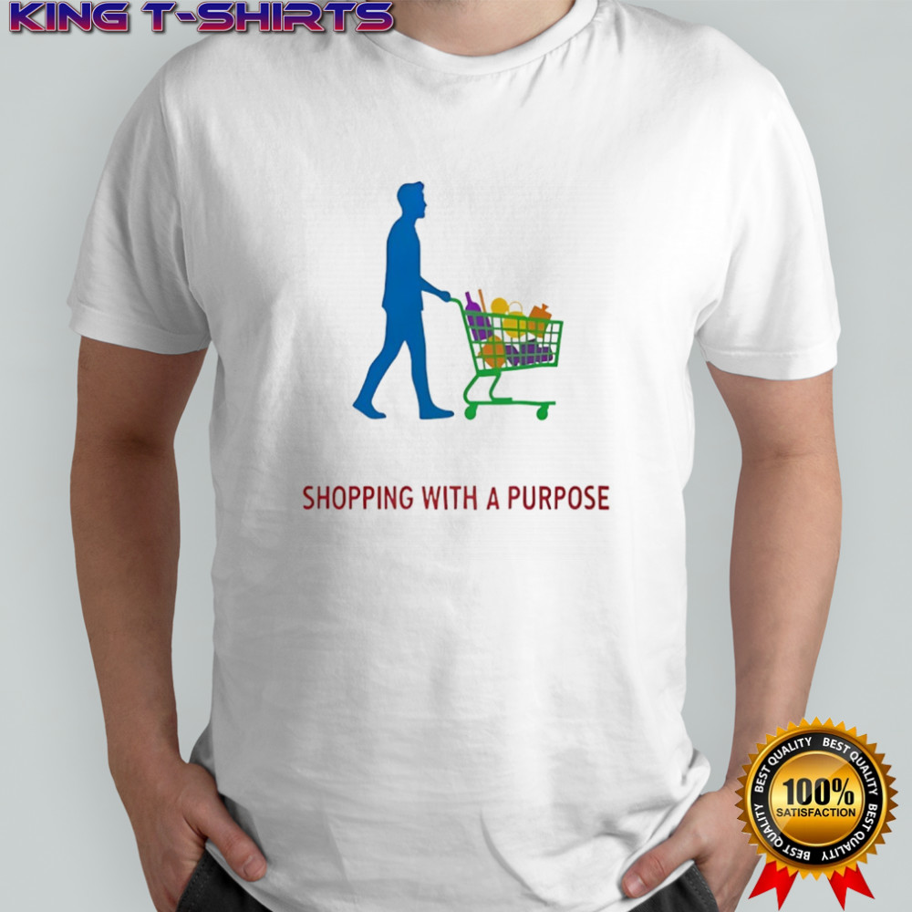 Man shopping with a purpose shirt