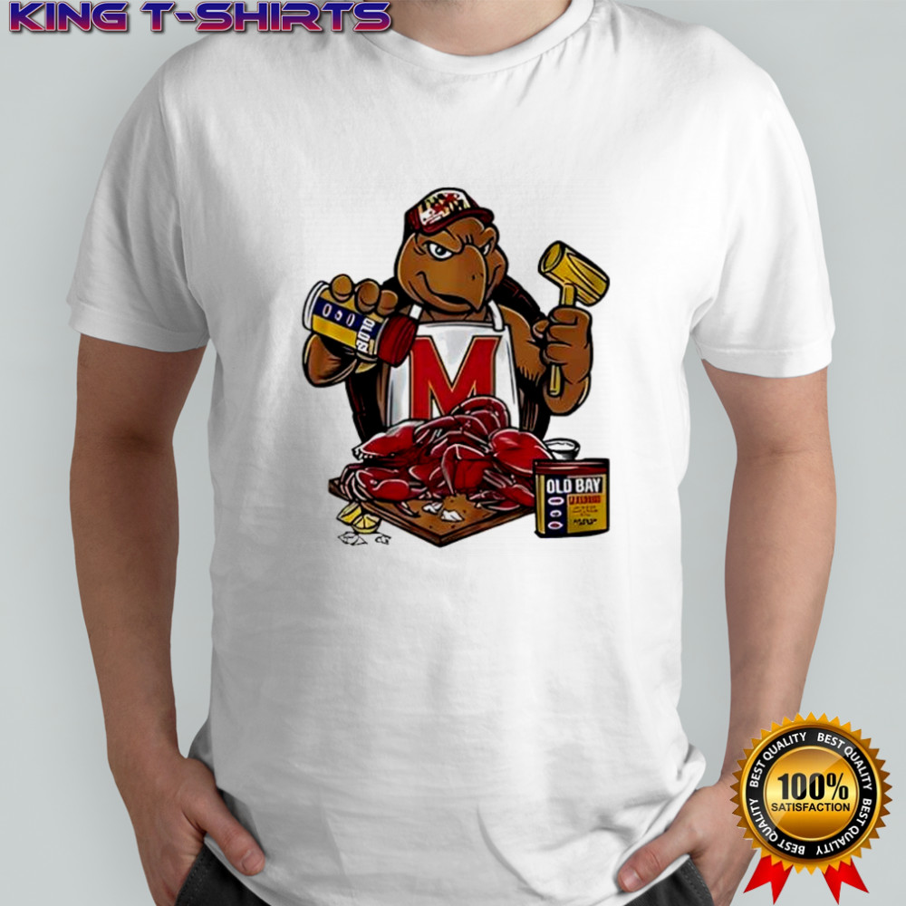 Maryland Terrapins Old Bay Crab Picking Testudo Shirt