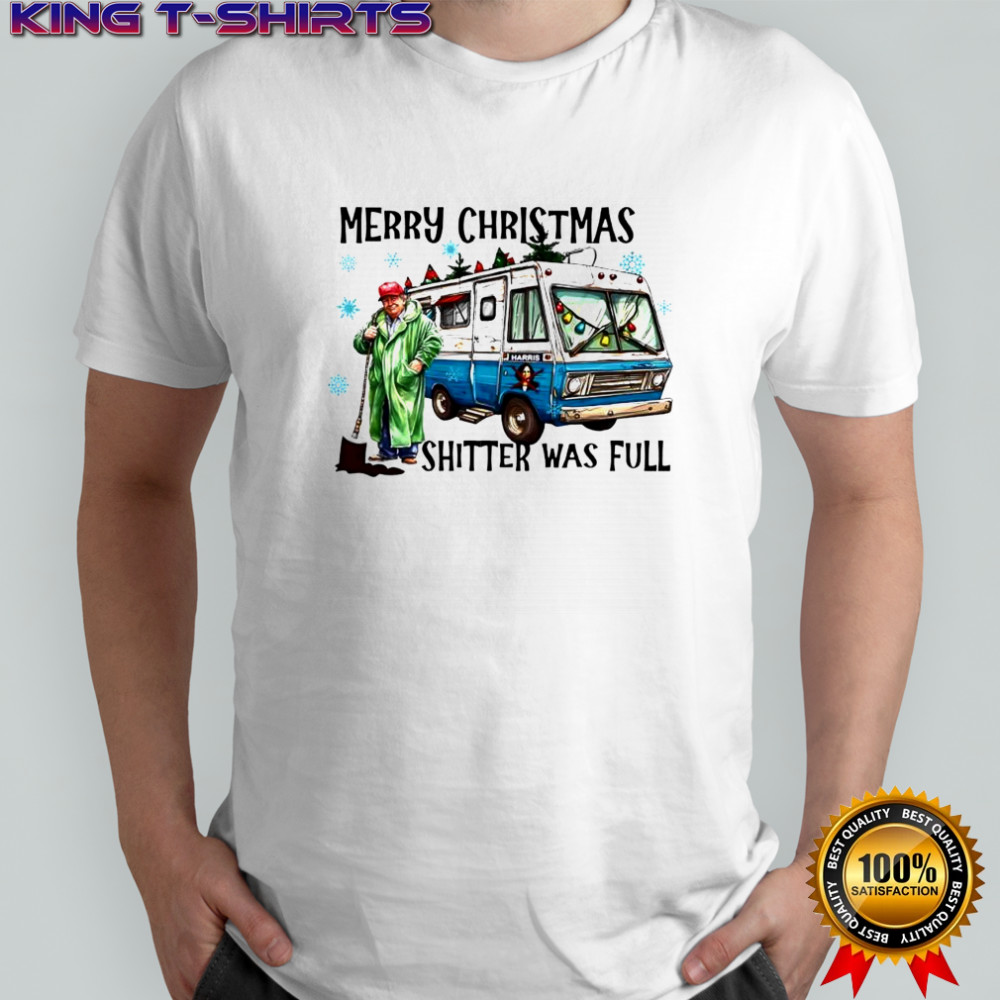 Merry Christmas Shitter was Full Trump President shirt