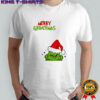 Merry Grinchmas Grinch Santa hat graphic shirt