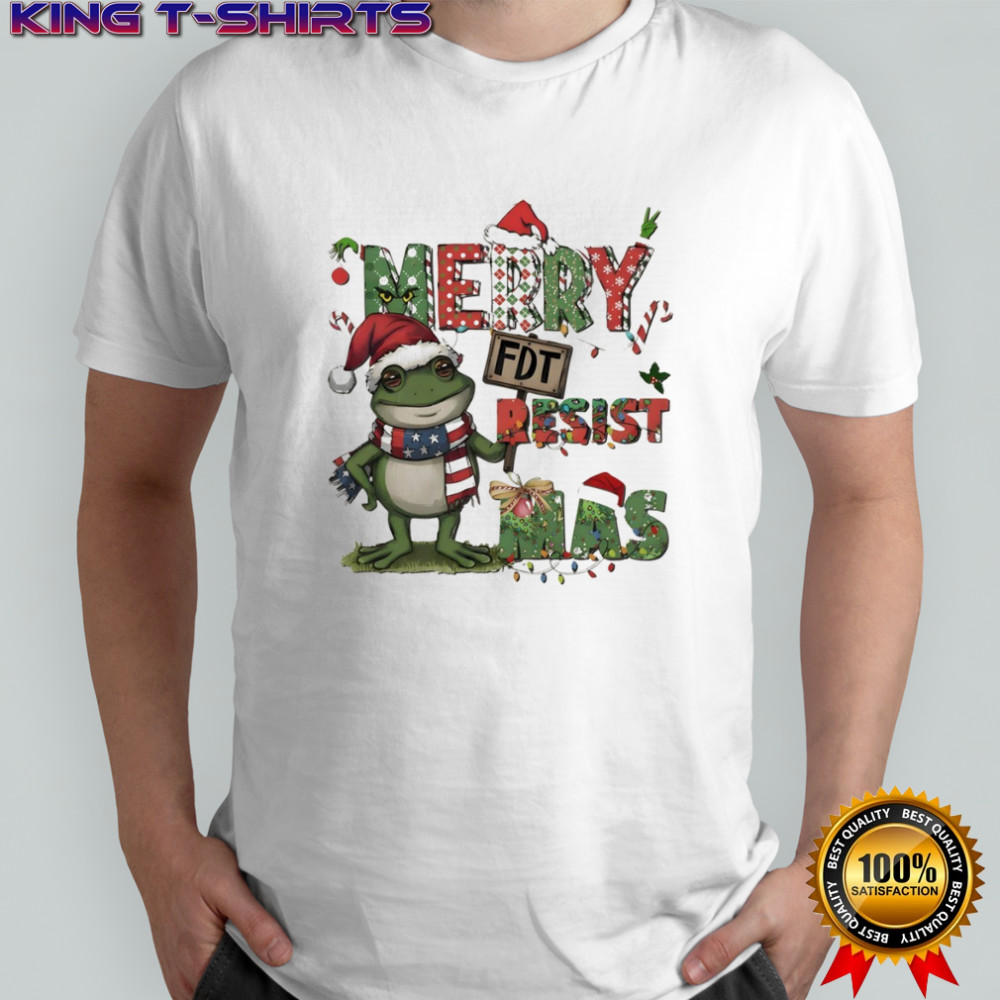 Merry Resistmas Portland Frog FDT Merry Christmas Merry Christmas 2025 shirt