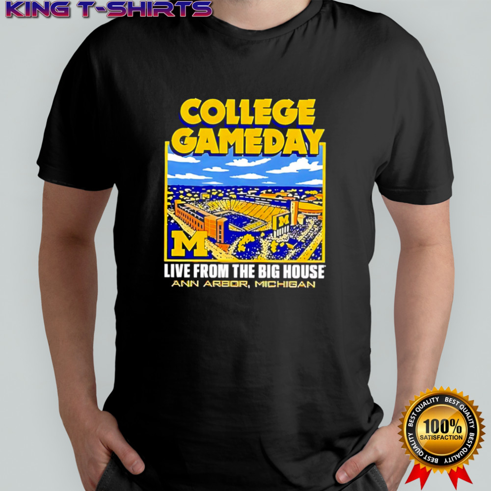 Michigan wolverines collage gameday 2025 live from the big house shirt