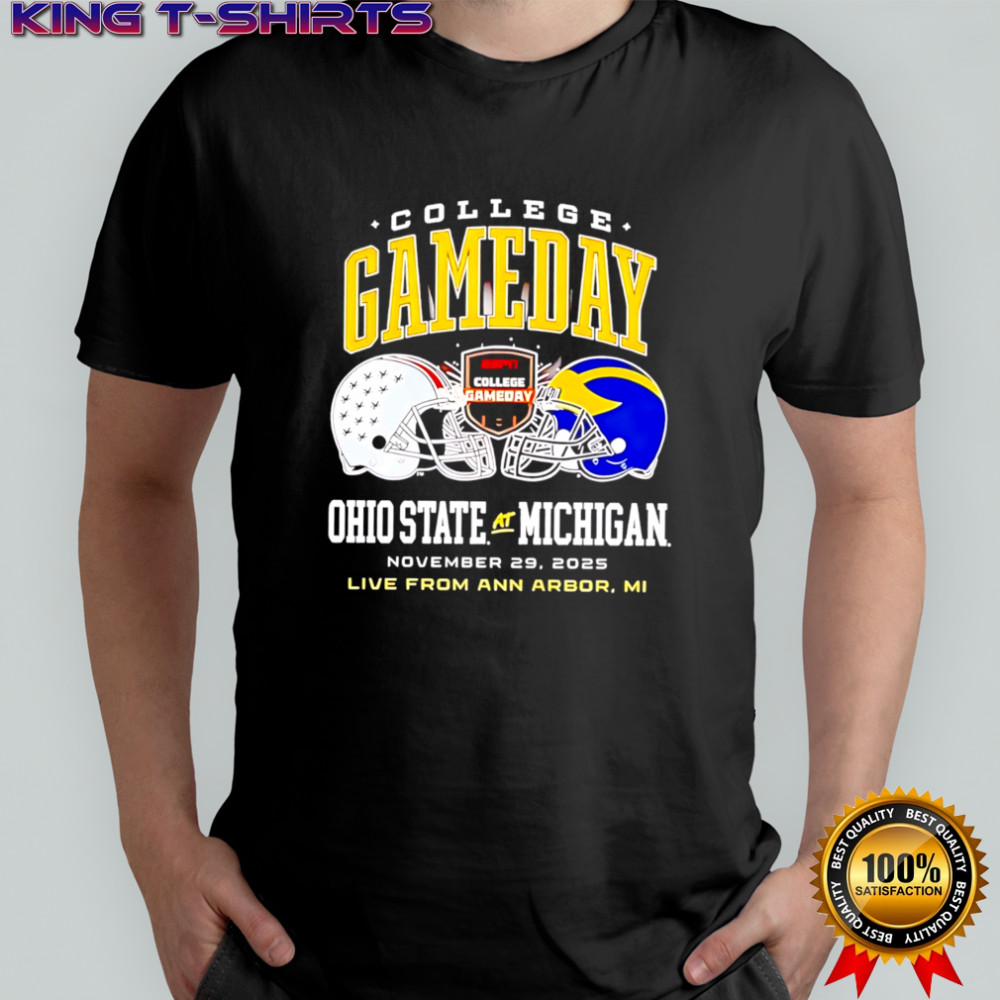 Michigan wolverines vs Ohio state buckeyes 2025 collage gameday shirt
