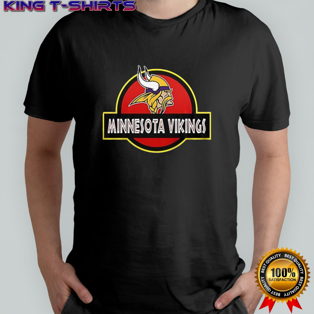 Minnesota Vikings x Jurassic Park life finds a way shirt