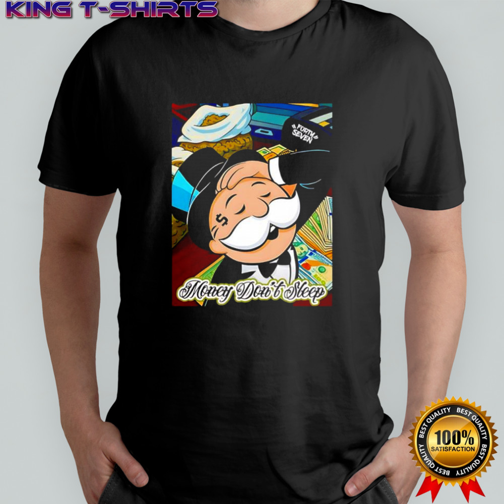 Money Dont Sleep graphic shirt
