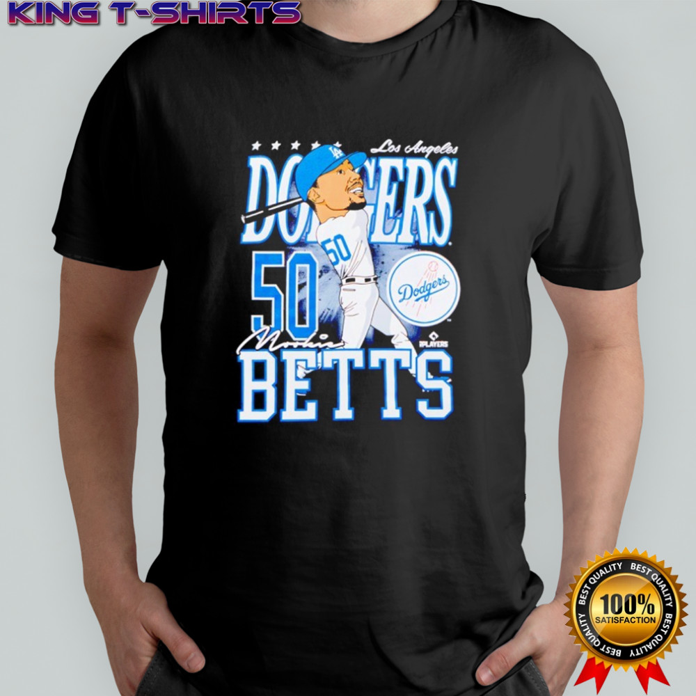 Mookie Betts Los Angeles Dodgers Caricature Player shirt