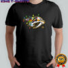 Nashville Predators logo Holiday Merry Christmas lights shirt