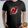New Jersey Devils logo Holiday Merry Christmas lights shirt