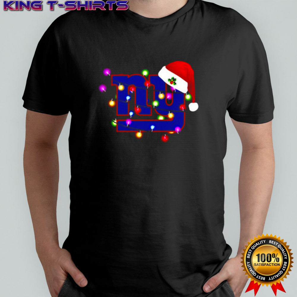 New York Giants Santa Hat Holiday Christmas shirt