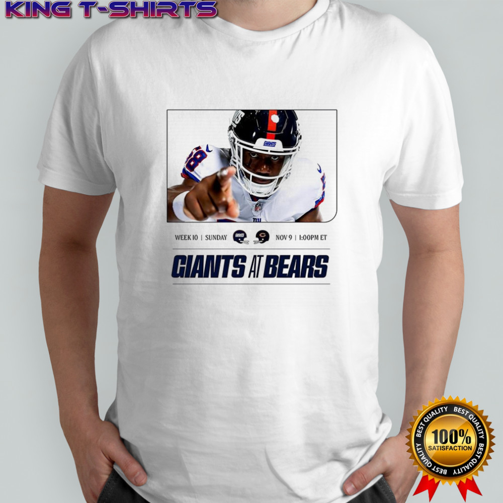 New York Giants vs Chicago Bears NFL week 10 2025 shirt