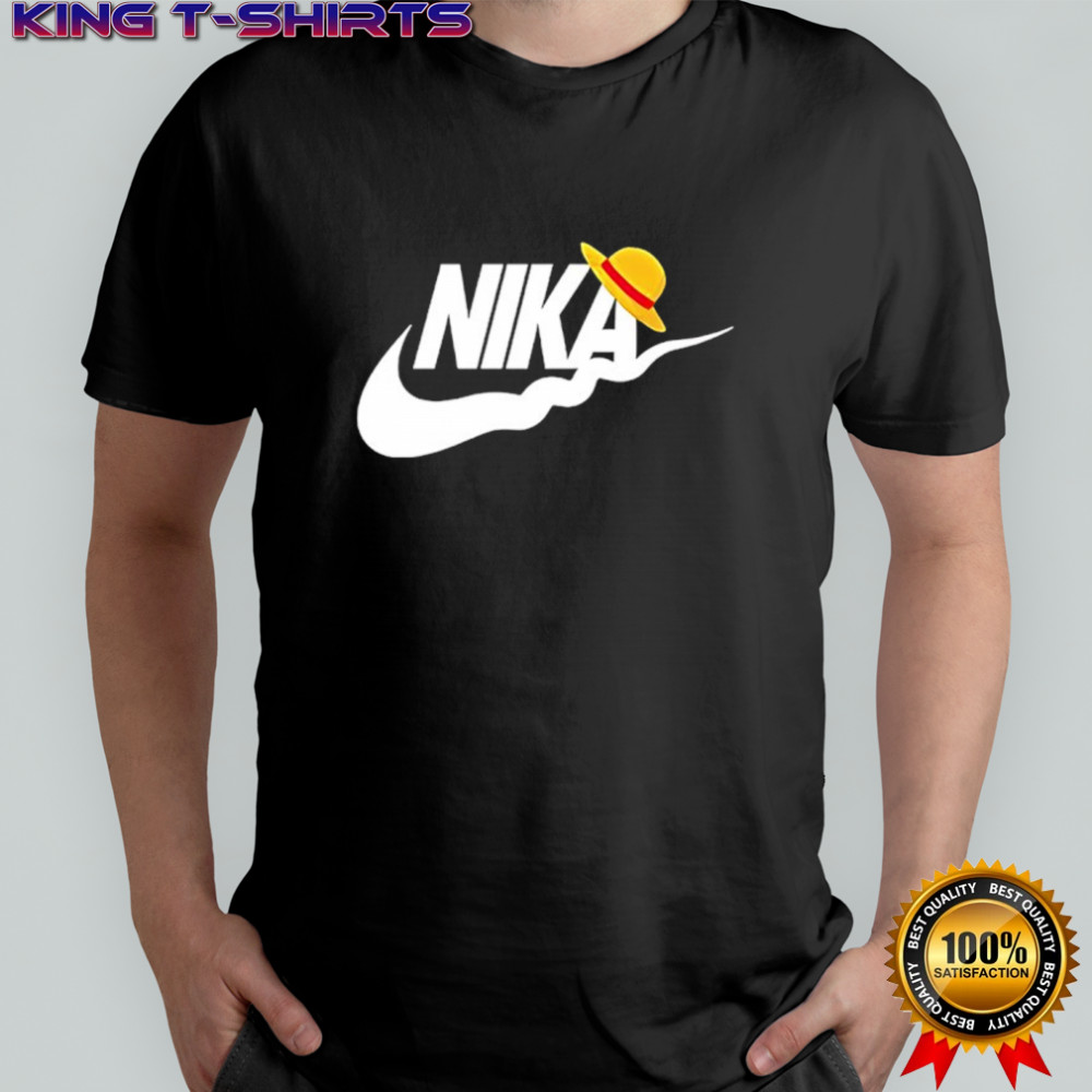 Nika Monkey D Luffy hat logo shirt