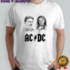 Nikola Tesla Thomas Edison ACDC rock band shirt