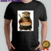 Otter eating ramen cartoon shirt